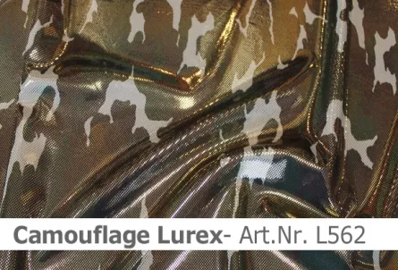 Lycra - Design Camouflage mit Lurex