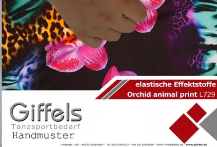 Handmuster - Orchid animal print L729