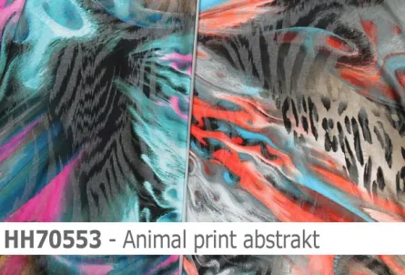 elastischer Hemdenstoff mit abstraktem Animal print