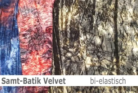bielastsicher Samt - crushed velvet in vielen Farben