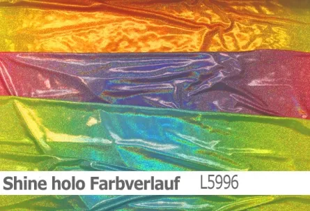 Shine holo Farbverlauf farbig - farbige ist in drei Variationen erhältlich.