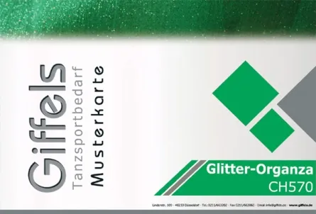 Glitter-Organza-Musterkarte