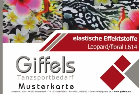 Musterkarte - Leopard floral L614