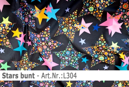 Lycra - Design Stars bunt