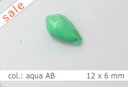 Tropfen - 12x6mm - col.aqua AB