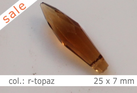 Tropfen - 25x7mm - col.r-topaz