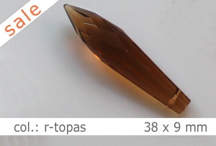 Tropfen - 38x9mm - col.r-topaz