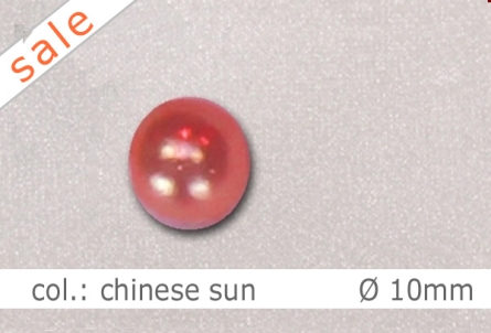 Wachsperlen - 10mm - col.chinese sun