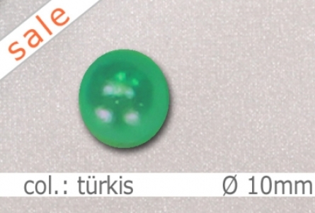 Wachsperlen - 10mm - col.türkis