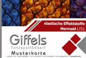 Musterkarte -elastischer Stoff für Mermaiding 