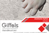 Handmuster elastische Spitze ESP401
