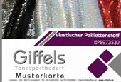 Musterkarte elastischer Paillettenstoff