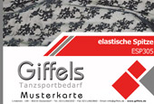 Musterkarte zur elastischen Spitze ESP305