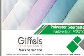 Musterkarte Polyester Georgette basic + luxur color