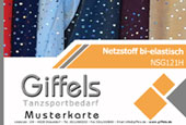 Musterkarte Netzstoff mit Pailletten