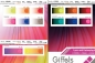 Preview: Lycra mit Farbverlauf- col. weiss-farbig - Reste