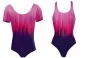 Preview: Lycra stripe shading - col. pink cerise-dark purple
