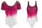 Preview: Lycra stripe shading - col. magenta rot-weiss