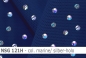 Preview: Stretch net - weicher Netzstoff mit Holo-Pailletten - Reste