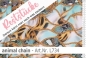 Preview: elastischer Lycrastoff -Badeanzugstoff-Lycra Design animal chain