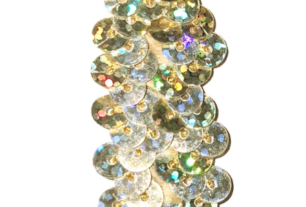 Preview: Holo Paillettenband - extra breit