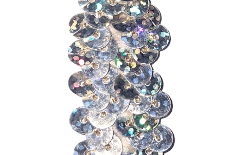 Preview: Holo Paillettenband - extra breit