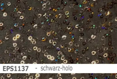 elastischer Paillettenstoff - 3mm Holo-Pailletten