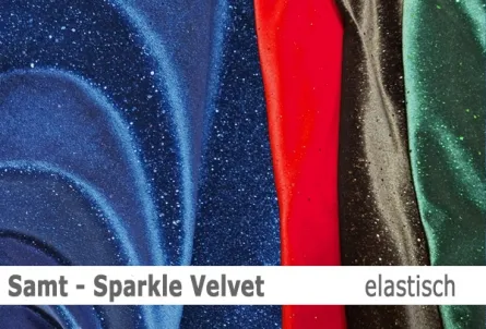 Samt/ Sparkle Velvet - elastisch