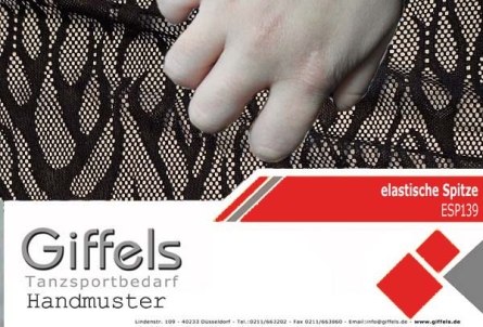 Handmuster - elastische Spitze ESP139