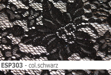 elastische Spitze mit Glitzer - ESP303 - Reste