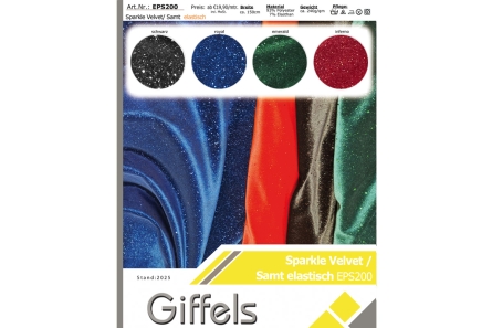 Samt/ Sparkle Velvet - elastisch - Reste