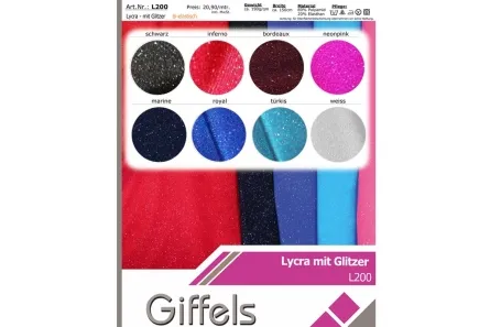 Lycra mit Glitzer