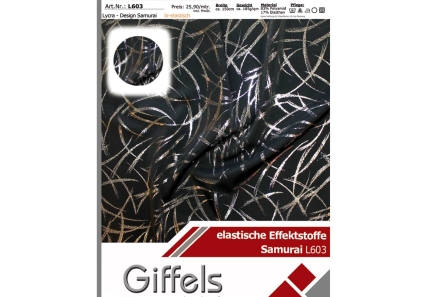 Preview: Lycra Samurai silber - L603