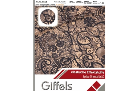 Preview: Lycra - Design Spitze Oriental L612 - Reste