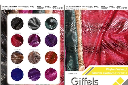 Preview: Samt - Design Phyton Velvet