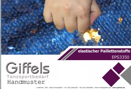 Handmuster - elastischer Pailletenstoff EPS3350