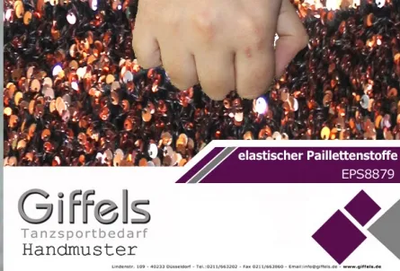 Handmuster - elastischer Paillettenstoff EPS8879