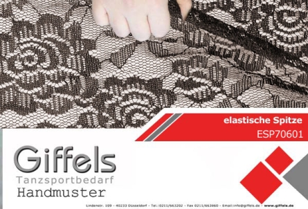 elastische Spitze-ESP137-Handmuster