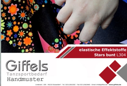 Handmuster - Stars bunt L304