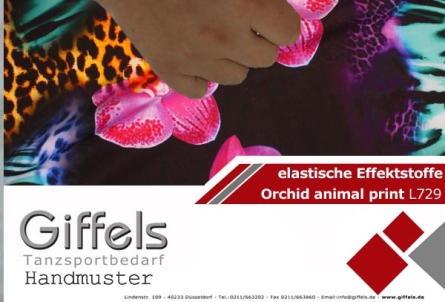 Handmuster - Orchid  animal print L729