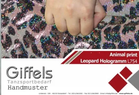 Handmuster - Leopard Hologramm L754
