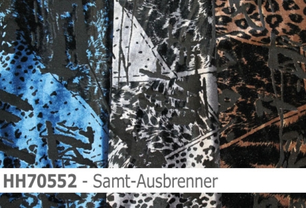 Preview: Hemdenstoff Samt - Ausbrenner- HH70552