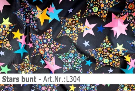 Lycra - Design Stars bunt