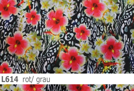 Lycra Design Leopard floral - L614 - Reste