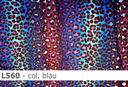 Preview: Lycra Leopard Farbverlauf- L560 - Reste