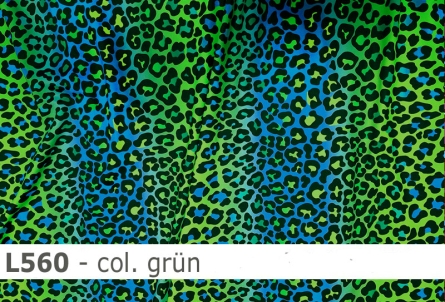 Lycra Leopard Farbverlauf- L560 - Reste