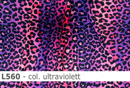 Preview: Lycra Leopard Farbverlauf- L560 - Reste