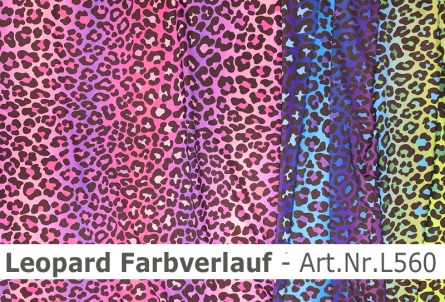 Preview: Lycra Leopard Farbverlauf- L560
