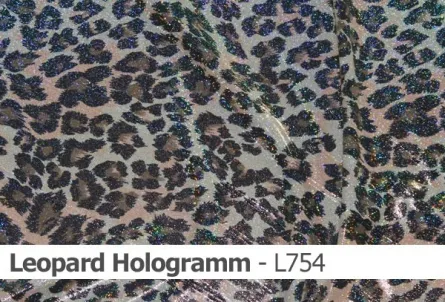 Lycra - Design Leopard Hologramm