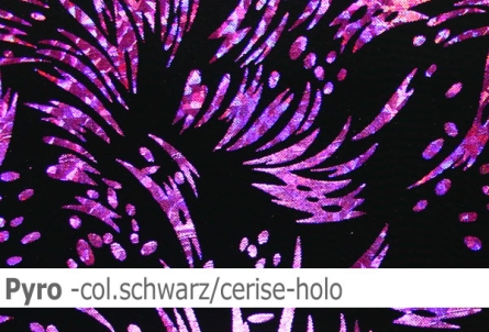 Lycra Design Pyro mit Hologramm - L609 - Reste
